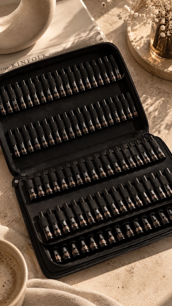 La mallette d'échantillons de parfums